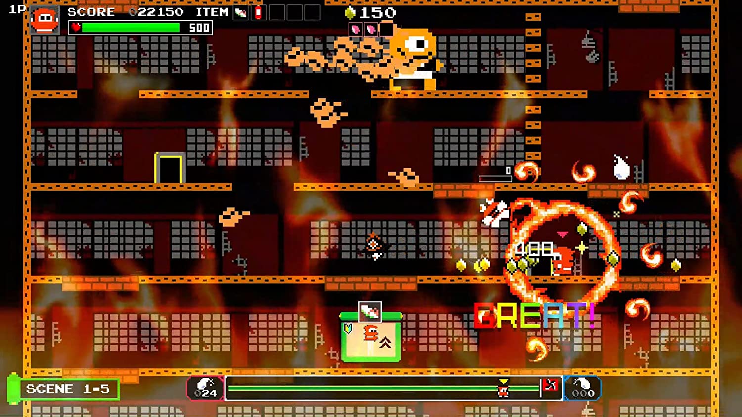 Скриншоты Ninja JaJaMaru: The Great Yokai Battle + Hell – Deluxe Edition [PS4, английская версия] интернет-магазин Омегагейм