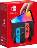 Игровая приставка Nintendo Switch - OLED-модель неоновая синяя/неоновая красная (Neon Red/Neon Blue)