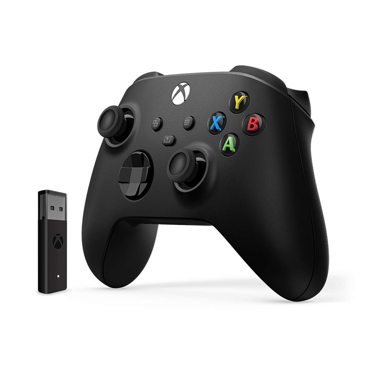 Скриншоты Беспроводной геймпад Xbox Carbon Black [Черный] + адаптер для Windows 10 (1VA-00008) интернет-магазин Омегагейм