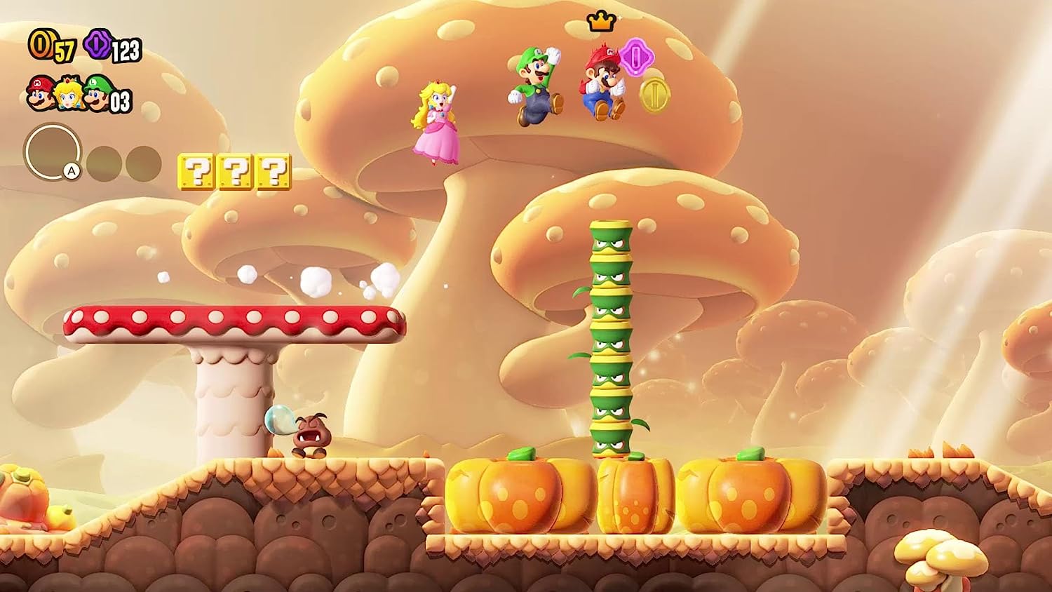 Скриншоты Super Mario Bros. Wonder [Nintendo Switch, русская версия] интернет-магазин Омегагейм