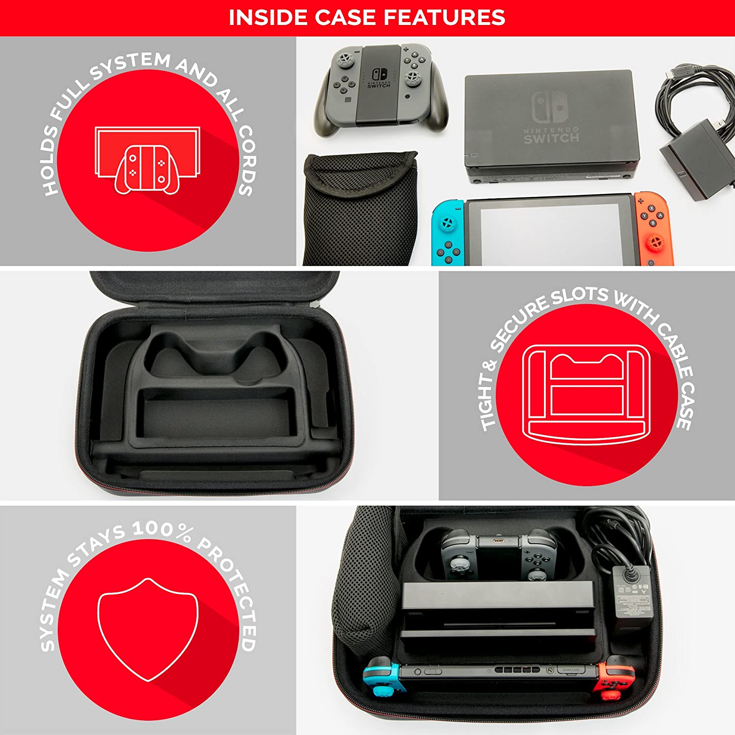 Скриншоты Дорожная сумка Game Traveler Deluxe System Case для Nintendo Switch/Switch OLED интернет-магазин Омегагейм