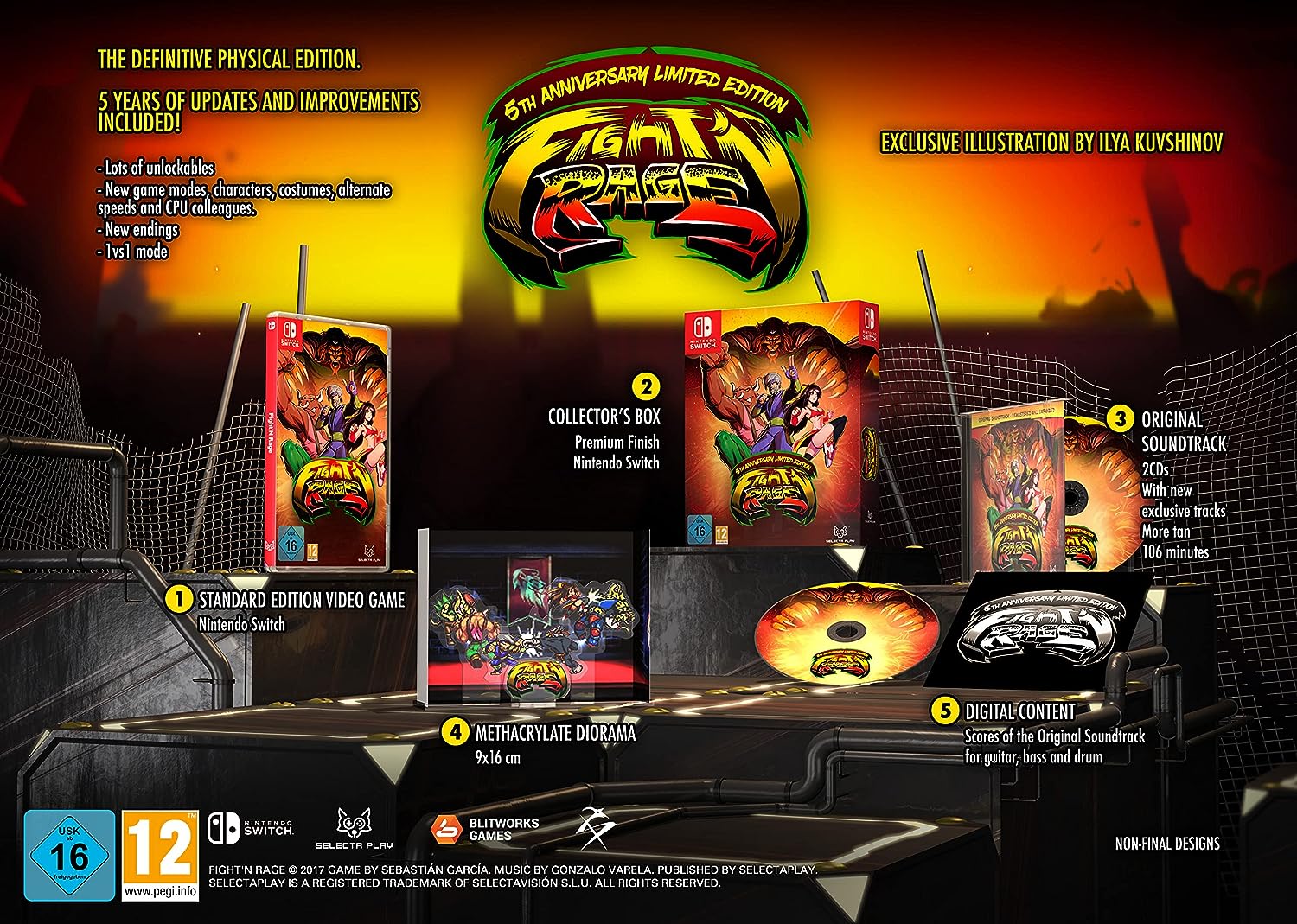 Скриншоты Fight'n Rage: 5th Anniversary Limited Edition [Nintendo Switch, английская версия] интернет-магазин Омегагейм