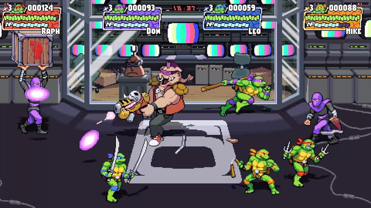 Скриншоты Teenage Mutant Ninja Turtles: Shredder's Revenge Anniversary Edition [PS5, английская версия] интернет-магазин Омегагейм