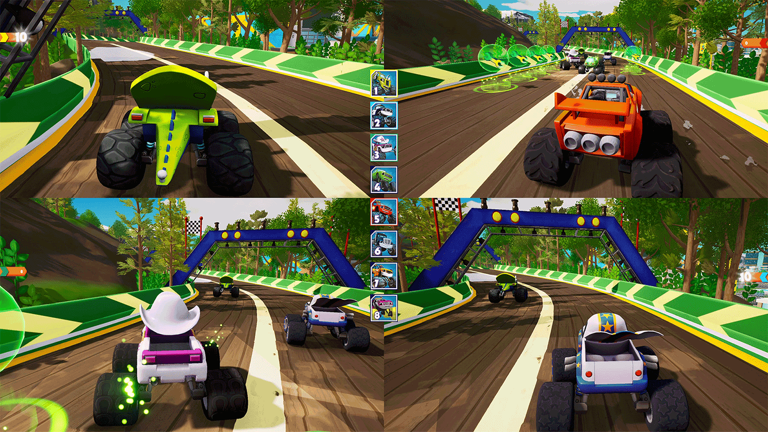 Скриншоты Blaze and the Monster Machines Axle City Racers (Вспыш и чудо-машинки)[PS4, русская версия] интернет-магазин Омегагейм