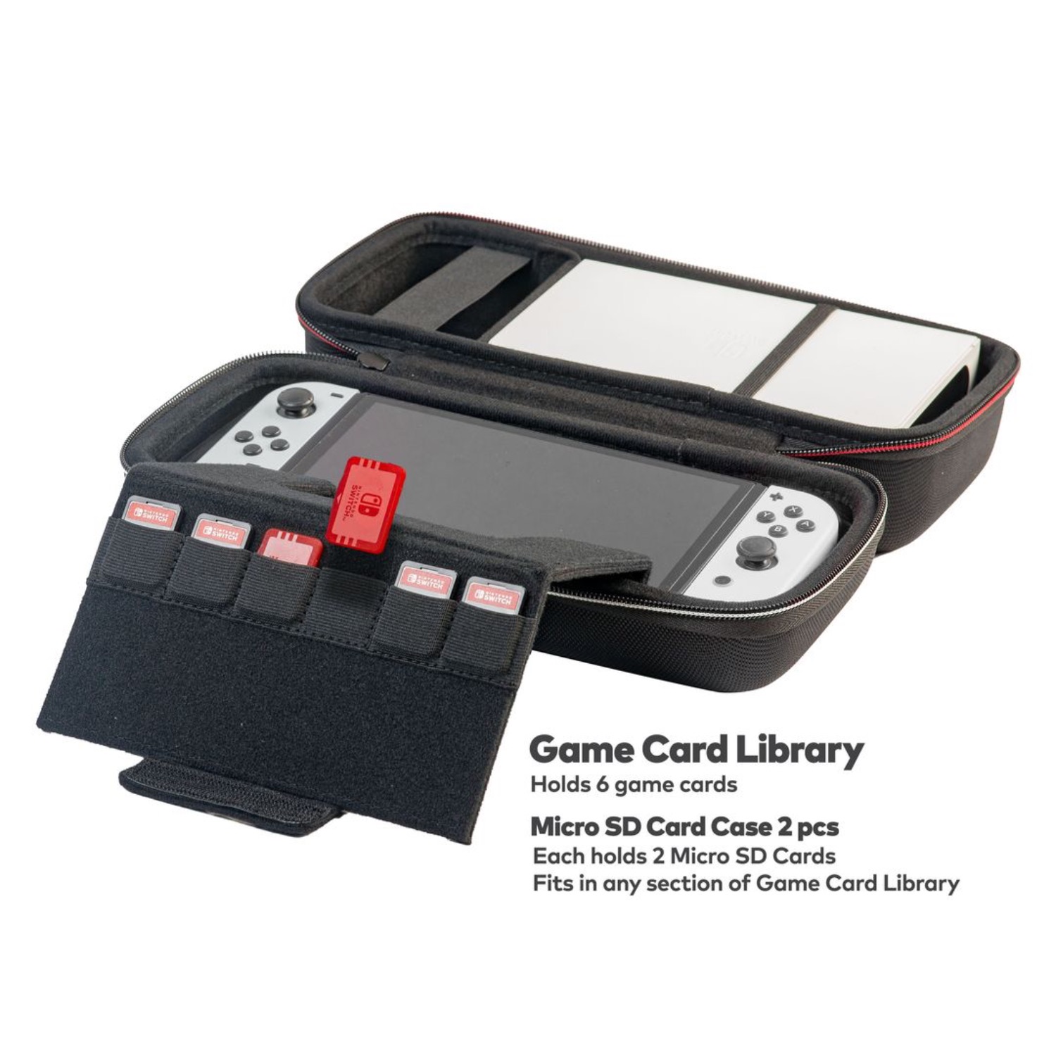 Скриншоты Дорожный чехол Deluxe Travel Case White для Nintendo Switch/OLED/Lite [NNS4000W] интернет-магазин Омегагейм